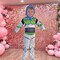 Boys Buzz Lightyear Costume Toy Story Jumpsuit Hood Halloween Outfit